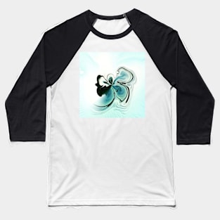 Blue butterfly flower Baseball T-Shirt